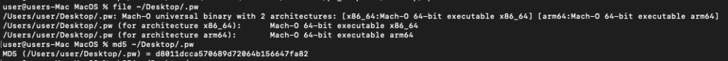 Details of the .pw file