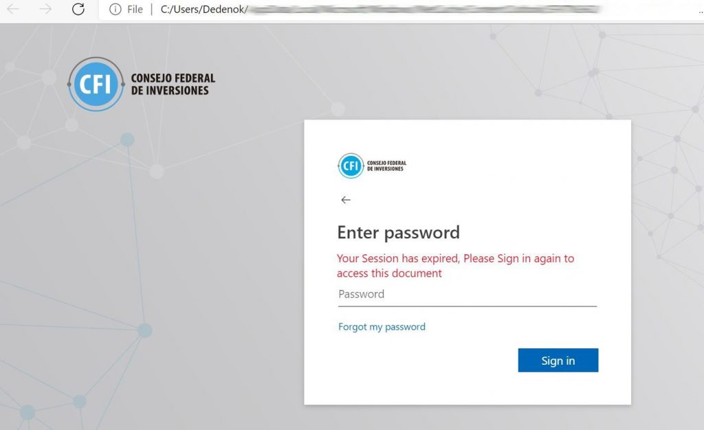 Рис. 7. Фишинговая страница в HTML-вложении